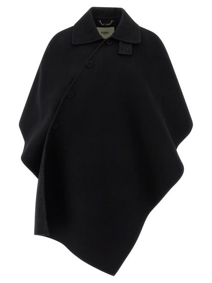 Fendi Black Virgin Wool Coat
