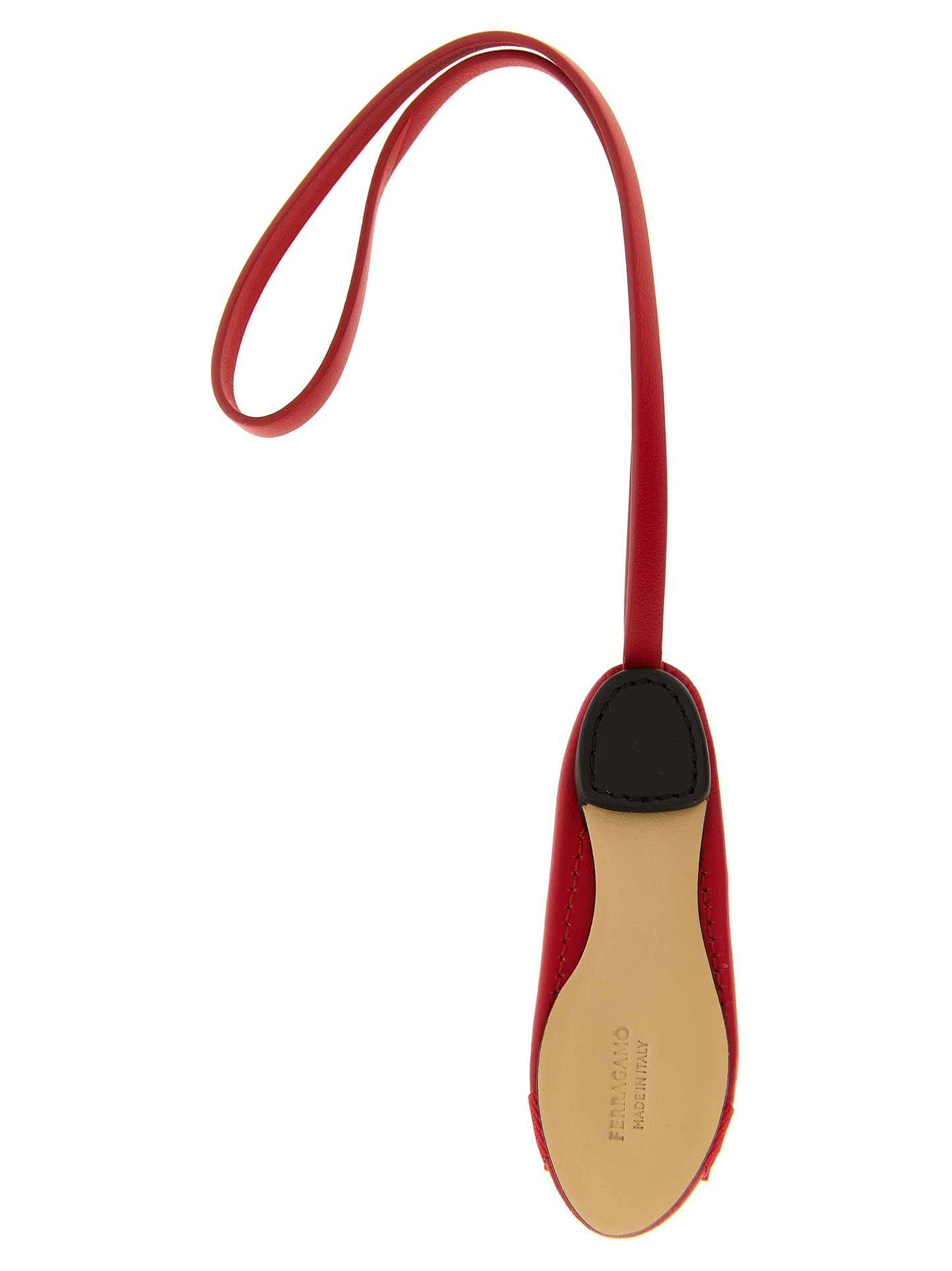 Ferragamo Multicolor Calfskin Keychain