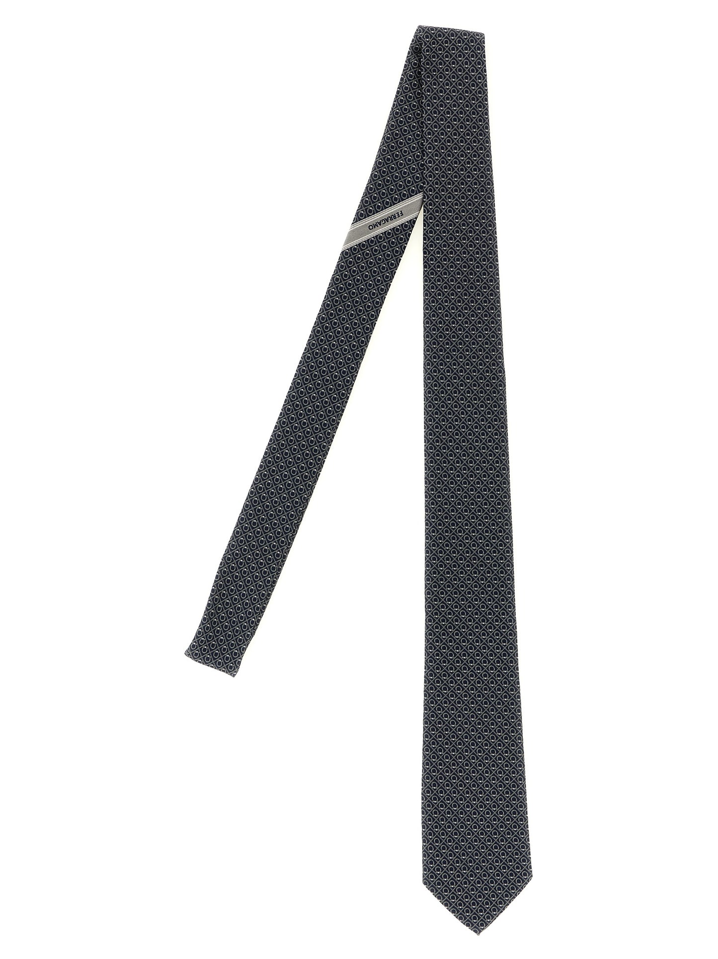 Ferragamo Black Silk Tie