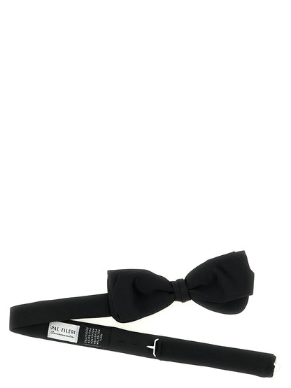 Pal Zileri Black Polyester Bowtie