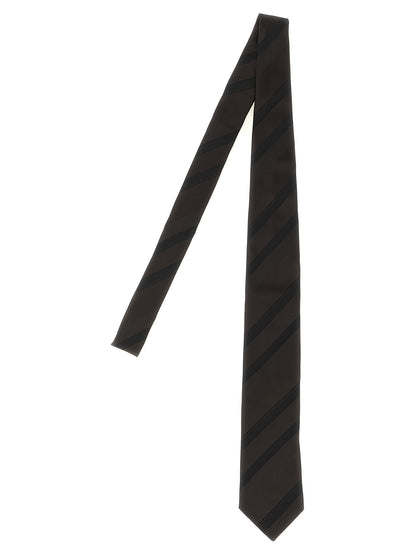 Brunello Cucinelli Brown Silk Tie