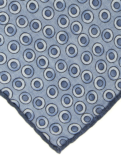 Brunello Cucinelli Blue Silk Pocket Square