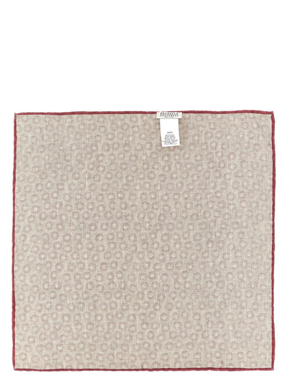 Brunello Cucinelli Multicolor Silk Pocket Square