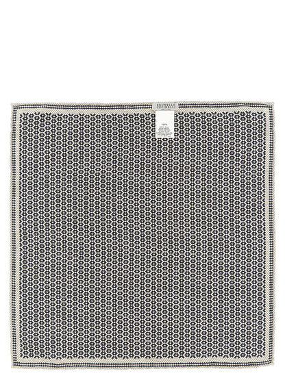 Brunello Cucinelli Multicolor Silk Pocket Square
