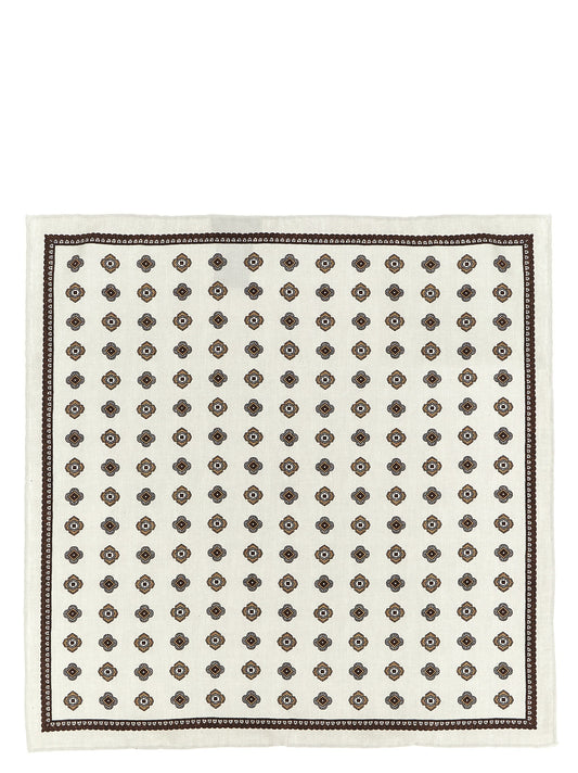 Brunello Cucinelli Multicolor Silk Pocket Square