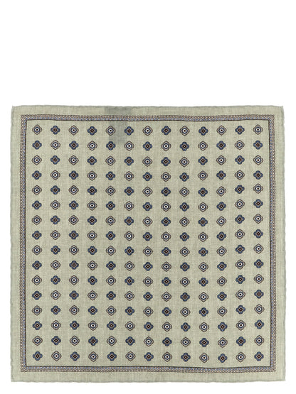 Brunello Cucinelli Multicolor Silk Pocket Square
