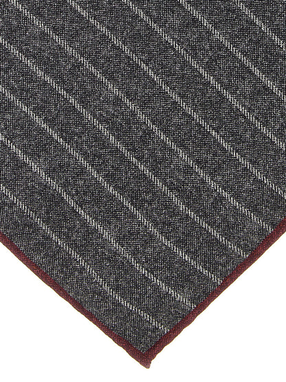 Brunello Cucinelli Gray Silk Pocket Square