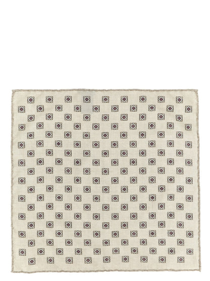 Brunello Cucinelli Multicolor Silk Pocket Square