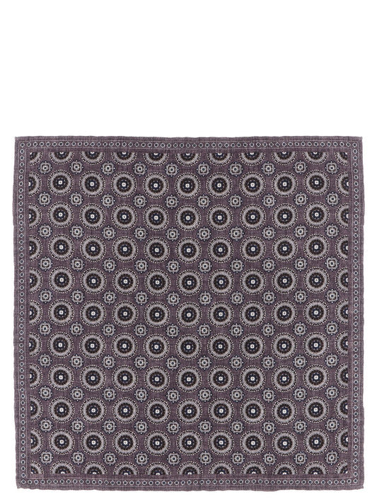 Brunello Cucinelli Multicolor Silk Pocket Square