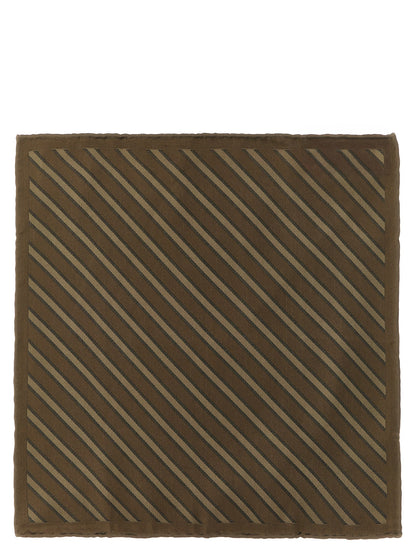 Brunello Cucinelli Brown Silk Foulard