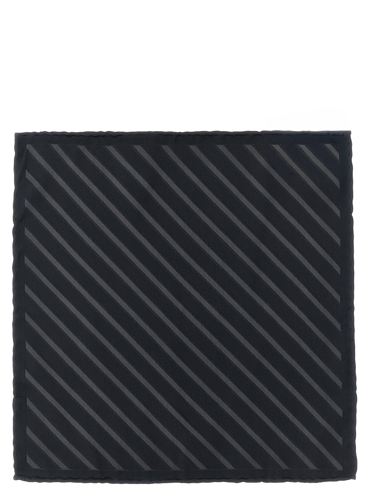 Brunello Cucinelli Gray Silk Pocket Square