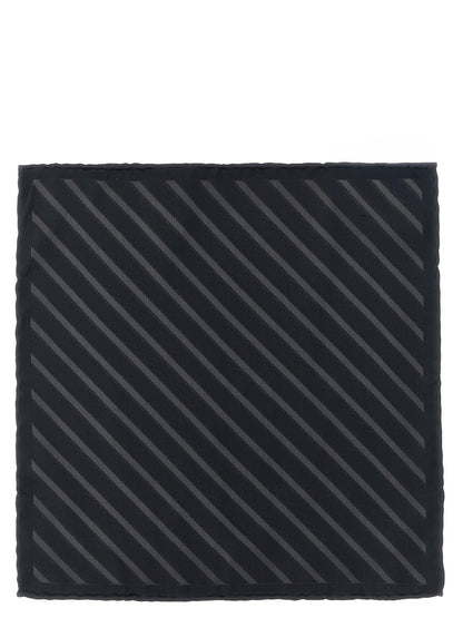 Brunello Cucinelli Gray Silk Pocket Square