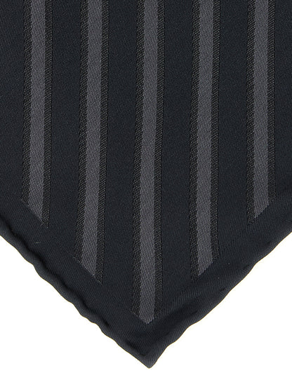 Brunello Cucinelli Gray Silk Pocket Square