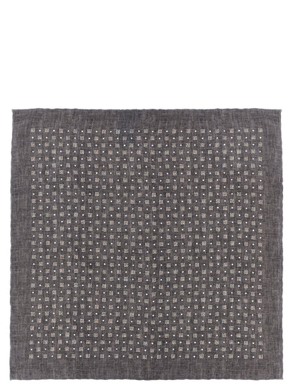 Brunello Cucinelli Gray Silk Accessories