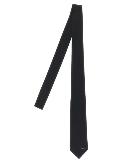 Gucci Black Silk Tie