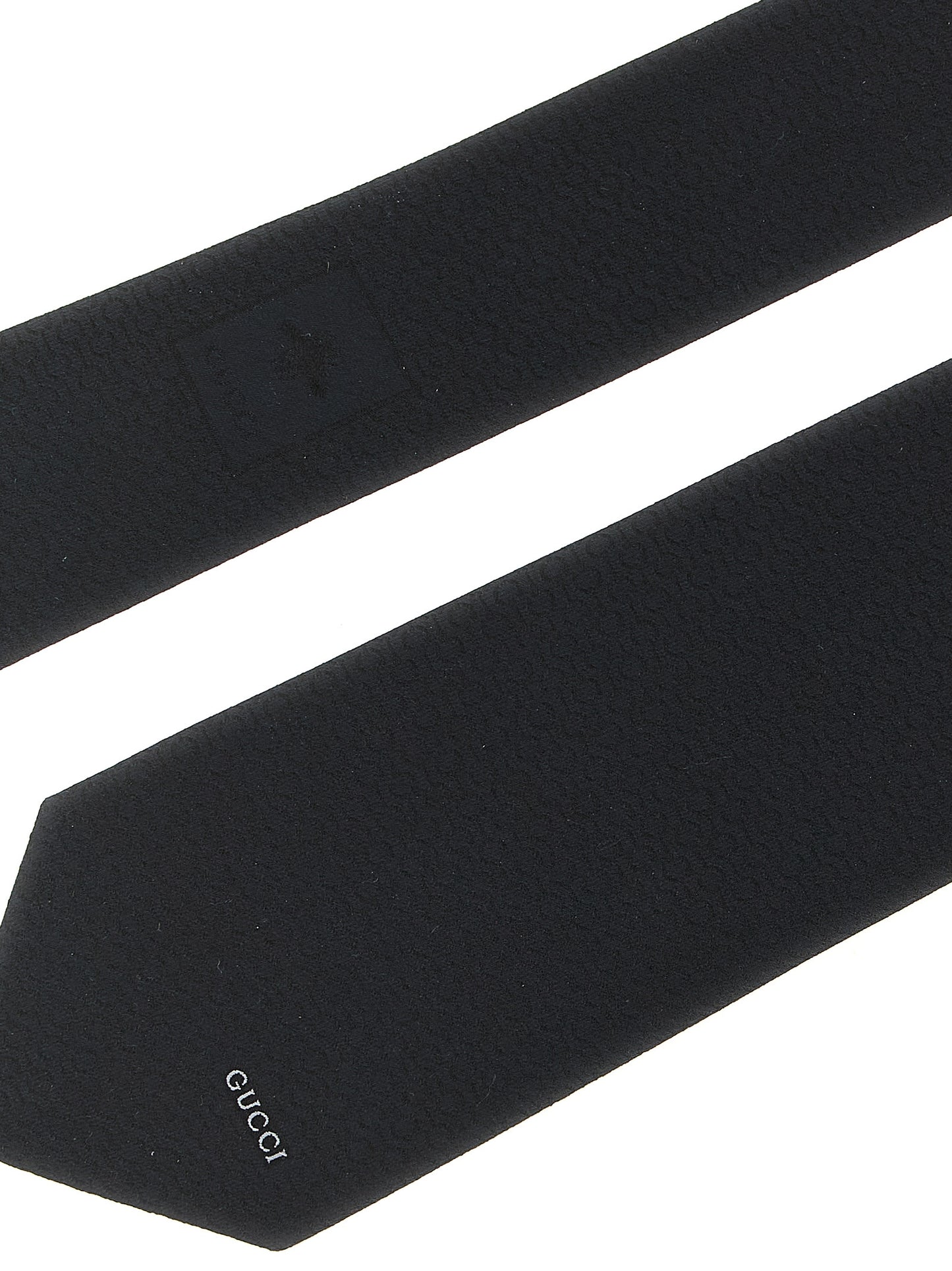 Gucci Black Silk Tie