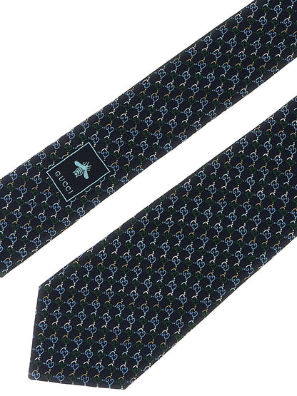 Gucci Blue Silk Tie