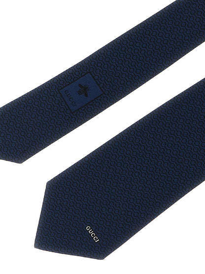 Gucci Blue Silk Tie