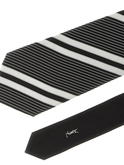 Saint Laurent Bicolor Silk Tie