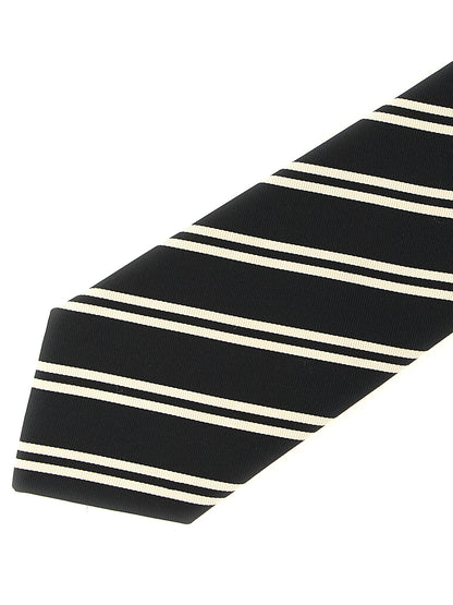 Saint Laurent Black Silk Tie