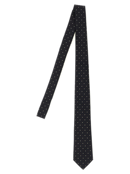 Saint Laurent Blue Silk Tie