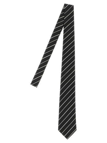 Saint Laurent Black Silk Tie