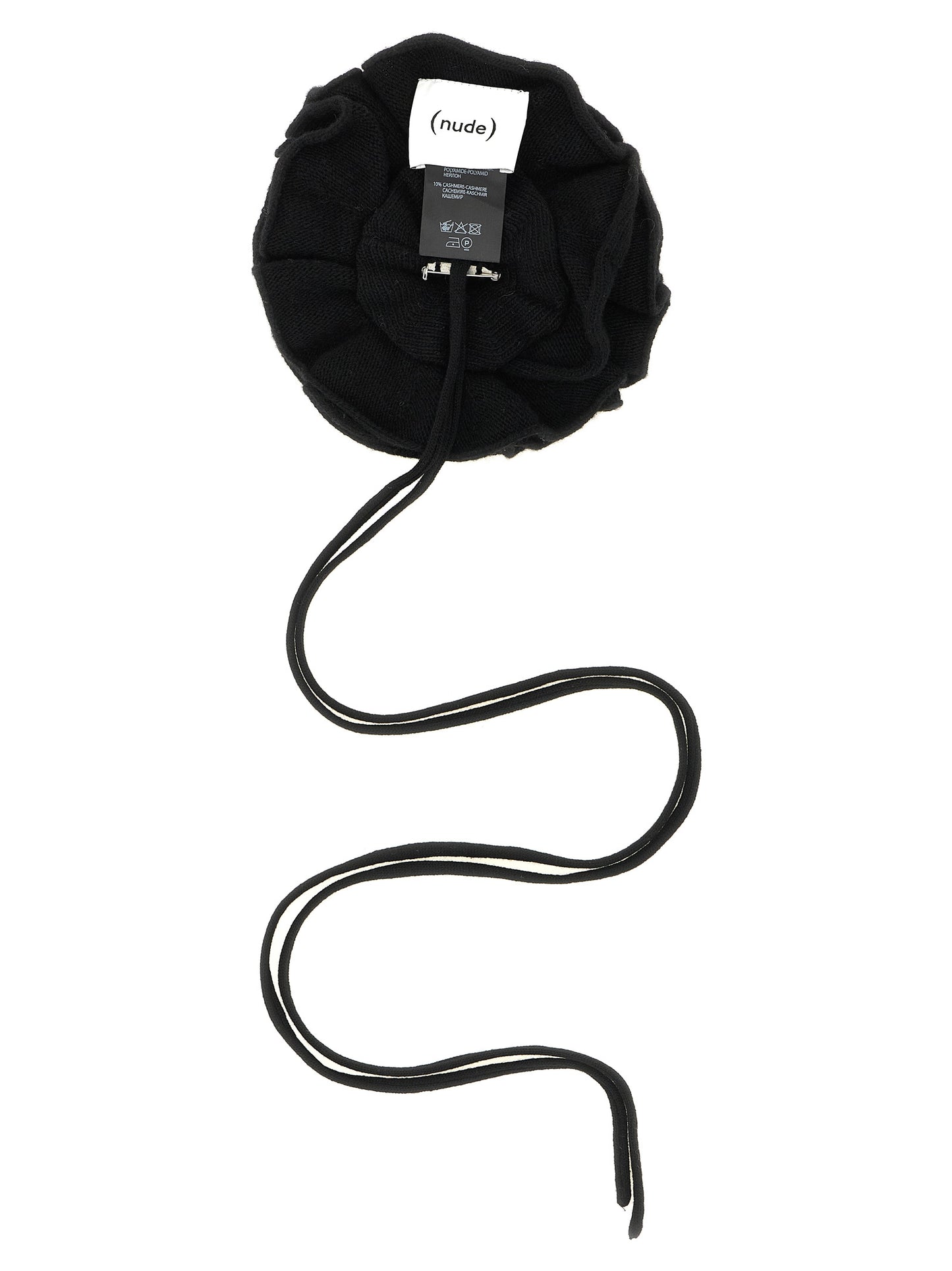 NUDE Black Wool Broch