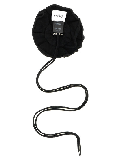 NUDE Black Wool Broch