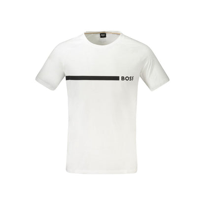 Hugo Boss White Cotton Men's T-Shirt
