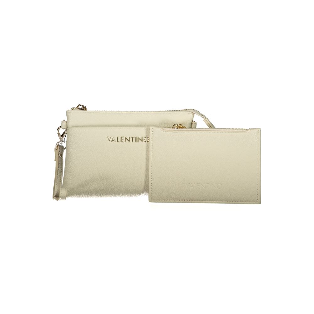 Cardholder Wallet by Mario Valentino for women in polyethylene beige presents a refined silhouette, artfully capturing the essence of the Polyethylene Cardholder Wallet design with sophisticated card-organization for a refined look.