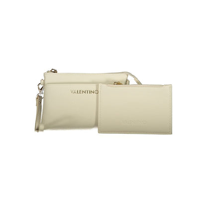 Cardholder Wallet by Mario Valentino for women in polyethylene beige presents a refined silhouette, artfully capturing the essence of the Polyethylene Cardholder Wallet design with sophisticated card-organization for a refined look.