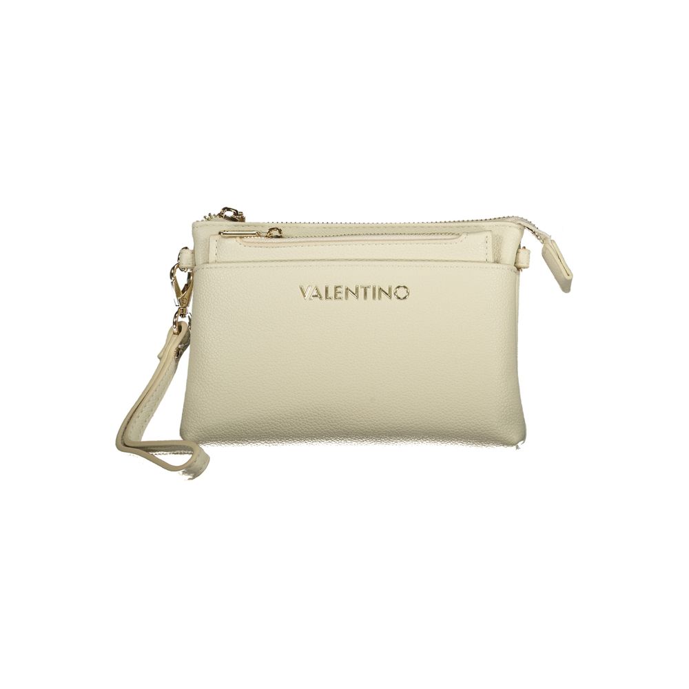 Cardholder Wallet by Mario Valentino for women in polyethylene beige showcases a discerning silhouette, artfully capturing the essence of Polyethylene Cardholder Wallet with its functional card-organization.