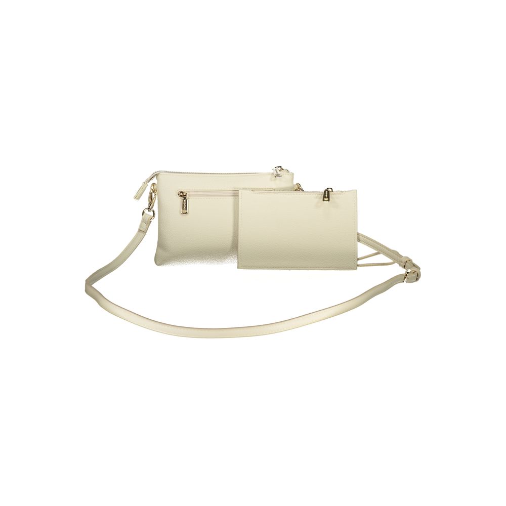 Cardholder Wallet by Mario Valentino for women in polyethylene beige presents a streamlined silhouette, showcasing the sophisticated design of the Polyethylene Cardholder Wallet collection with functional card-organization.