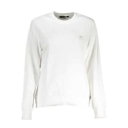 Napapijri White Cotton Sweatshirt