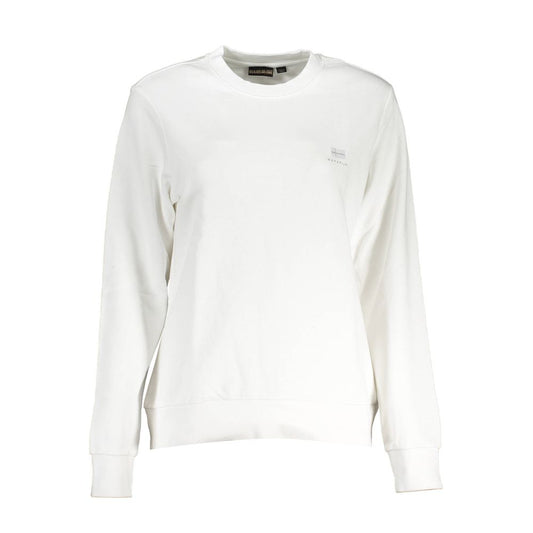 Napapijri White Cotton Sweatshirt