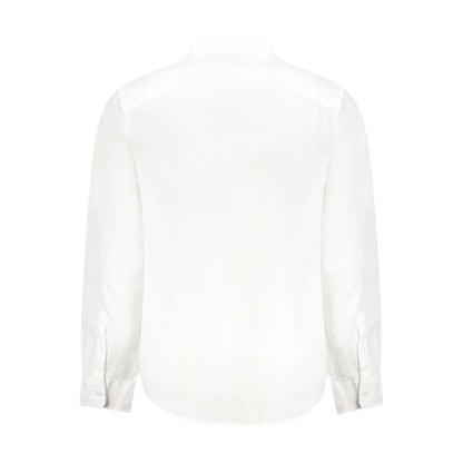 Guess Jeans White Linen Dress Shirt