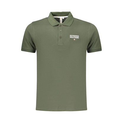 Accademia Militare Green Cotton Polo Shirt
