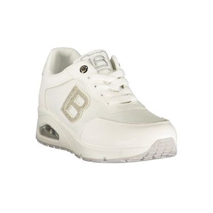Laura Biagiotti White Polyester Athletic Sneakers