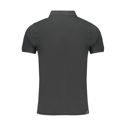 Accademia Militare Black Cotton Polo Shirt