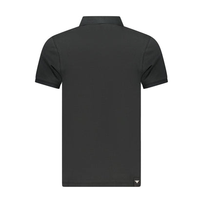 Accademia Militare Black Cotton Polo Shirt