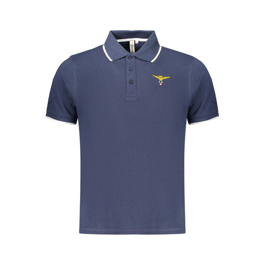 Accademia Militare Blue Cotton Polo Shirt