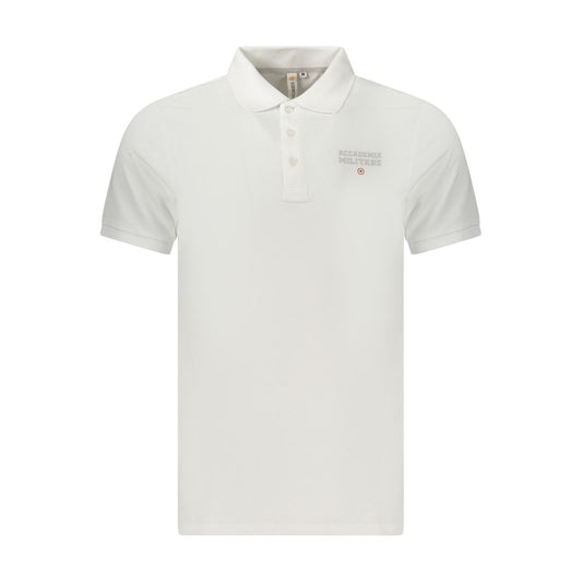 Accademia Militare White Cotton Polo Shirt