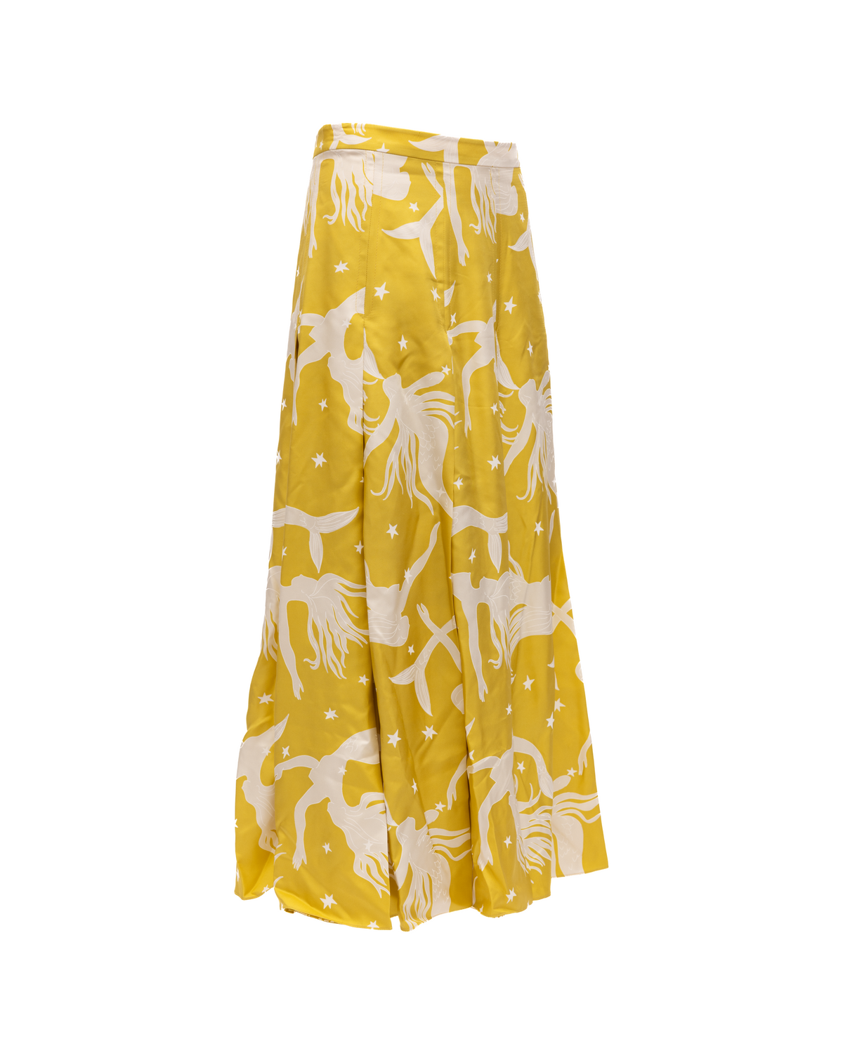 Skirt by Valentino Garavani for women in cotton yellow & print showcases a dramatic silhouette, artfully capturing the essence of the Women's Maxi Long Skirt in a dramatic maxi long cut for a refined look.