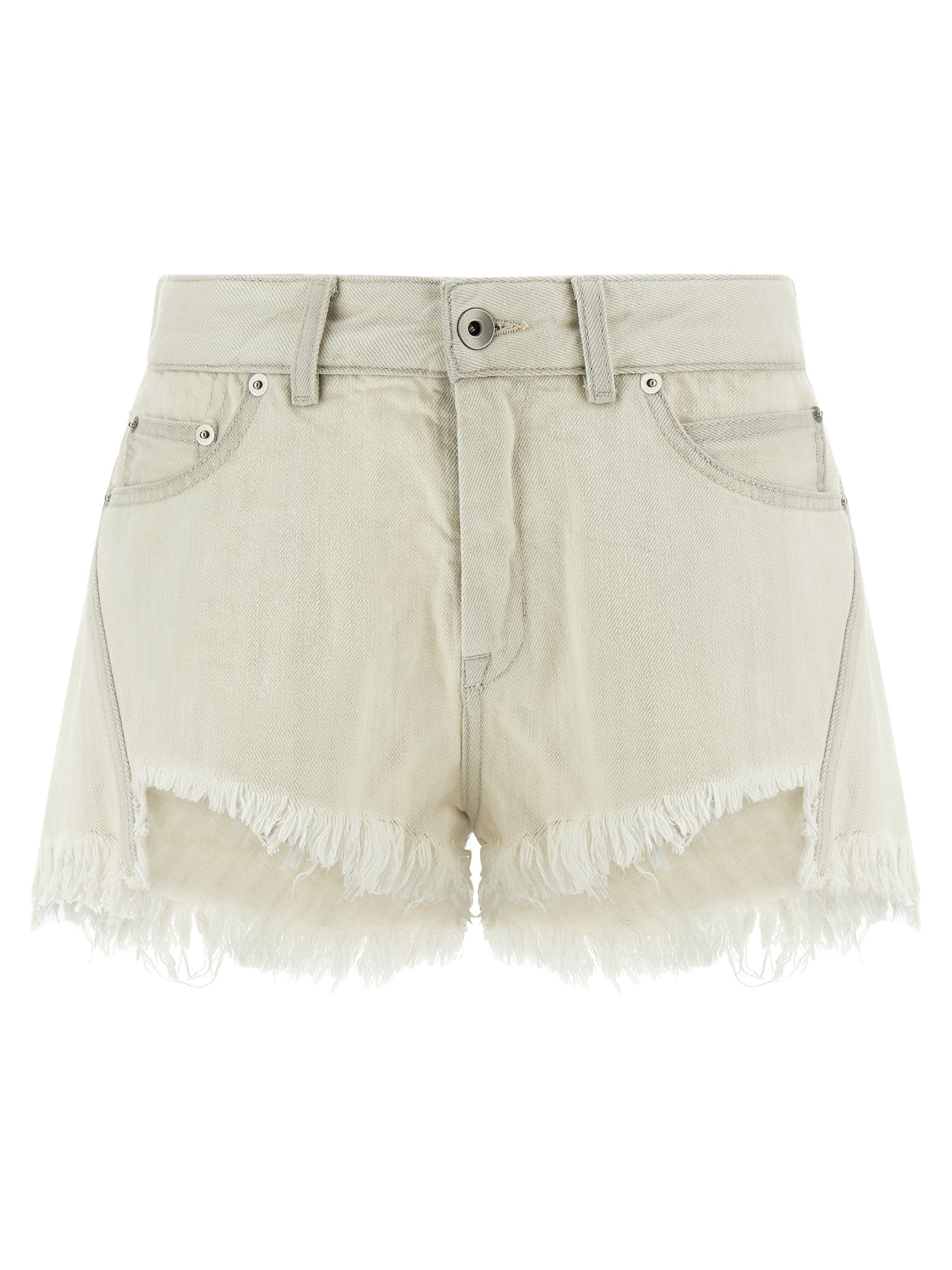 Rick Owens White Cotton Bermuda Shorts