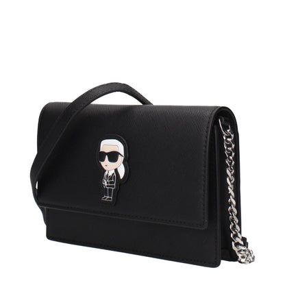 Karl Lagerfeld Black Polyethylene Crossbody Bag