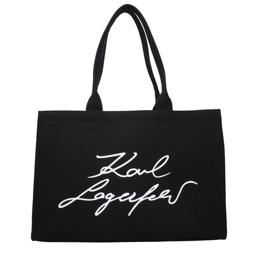 Shoulder Bag by Karl Lagerfeld for women in fabric black presents a versatile silhouette, showcasing a secure and versatile with versatile shoulder-strap for a sophisticated look.