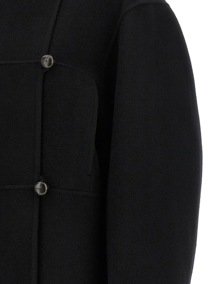 Rohe Black Wool Coat