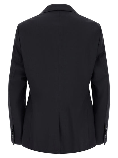 Dolce & Gabbana Blue Virgin Wool Two-Piece Suit
