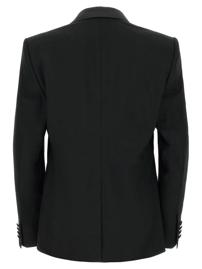 Dolce & Gabbana Black Virgin Wool Two-Piece Suit