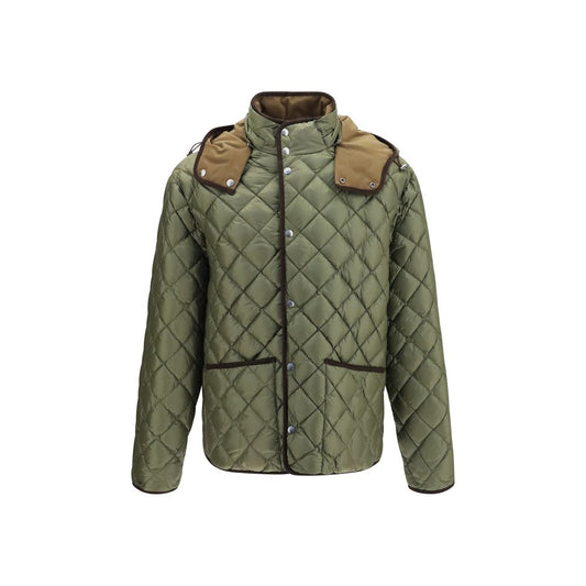 Moncler Men's Quilted Down Goose Reversible Polyamide Velvet & Goose-Down Hooded Puffer Jacket - Multicolor